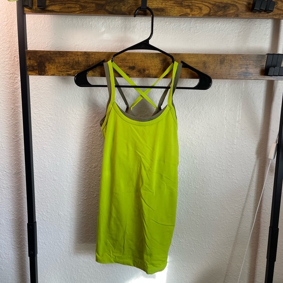 Women's Lime Green Tank Top - Picture 1 of 3